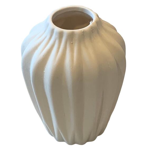Set of 3 CERAMIC VASES White Textured Ceramic Bud/Stem/Shelf Vases NEW - Picture 6 of 11